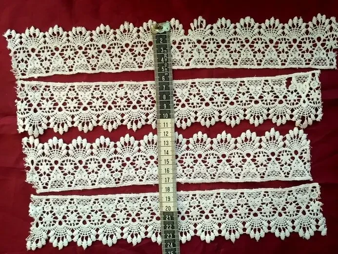 Отделочное кружево белое мережка хлопок Для поделок, рукоделия 6