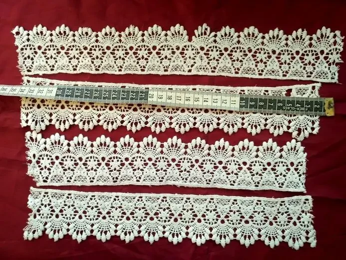Отделочное кружево белое мережка хлопок Для поделок, рукоделия 7