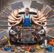 Ремонт радиаторов охлаждения в Днепре.  Устранение течи, пайка, восста