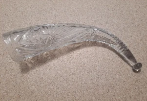 Ріг кришталевий 30см.Кубок.Ваза.Хрусталь