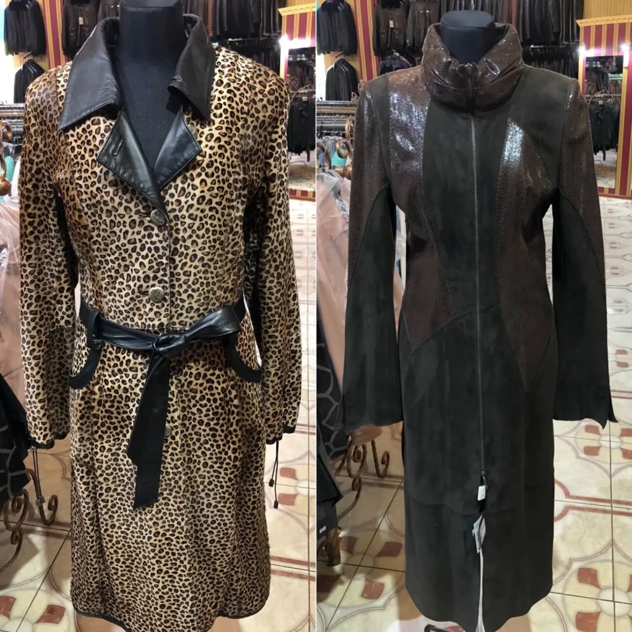 Плащі шкіряні,різні