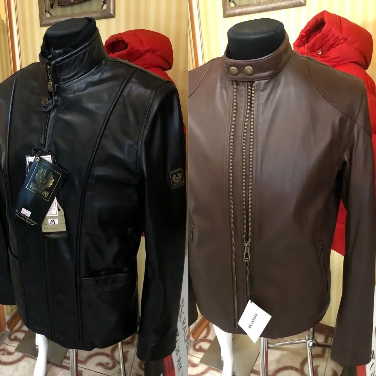 Belstaff шкіряні куртки Італія