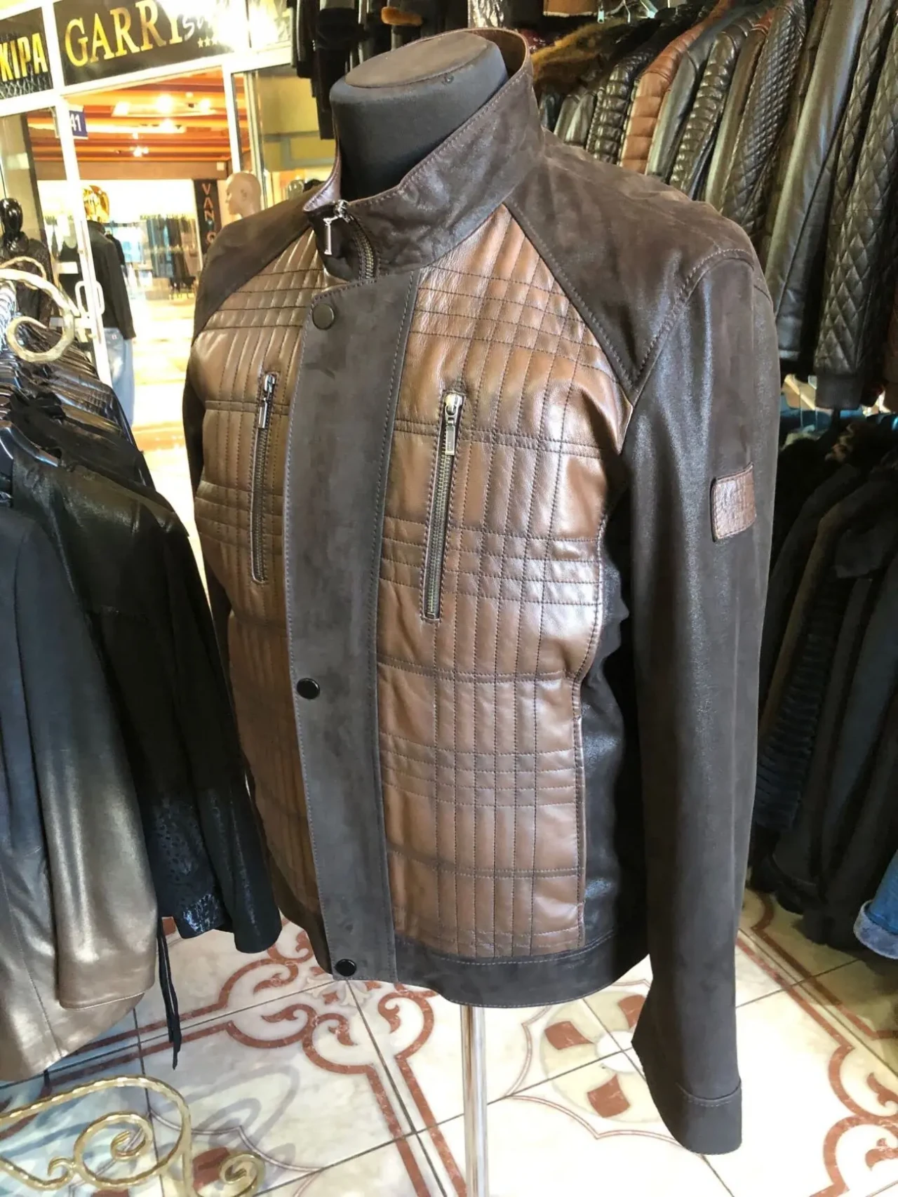 Куртки коричневі шкіряні,чоловічі 5