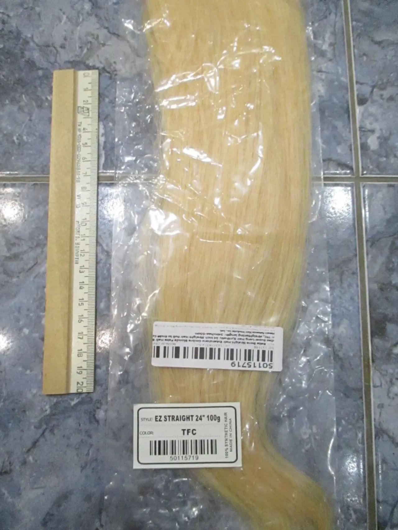 Канекалон Easy Braid однотонний беж блонд теплий Довжина 65 см 2