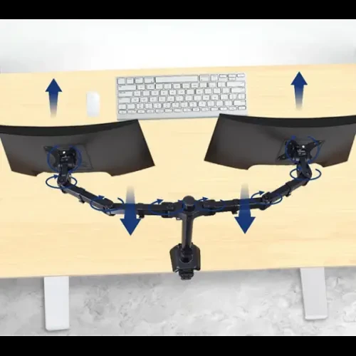 Крепление для двух мониторов настольный кронштейн 17-33 6