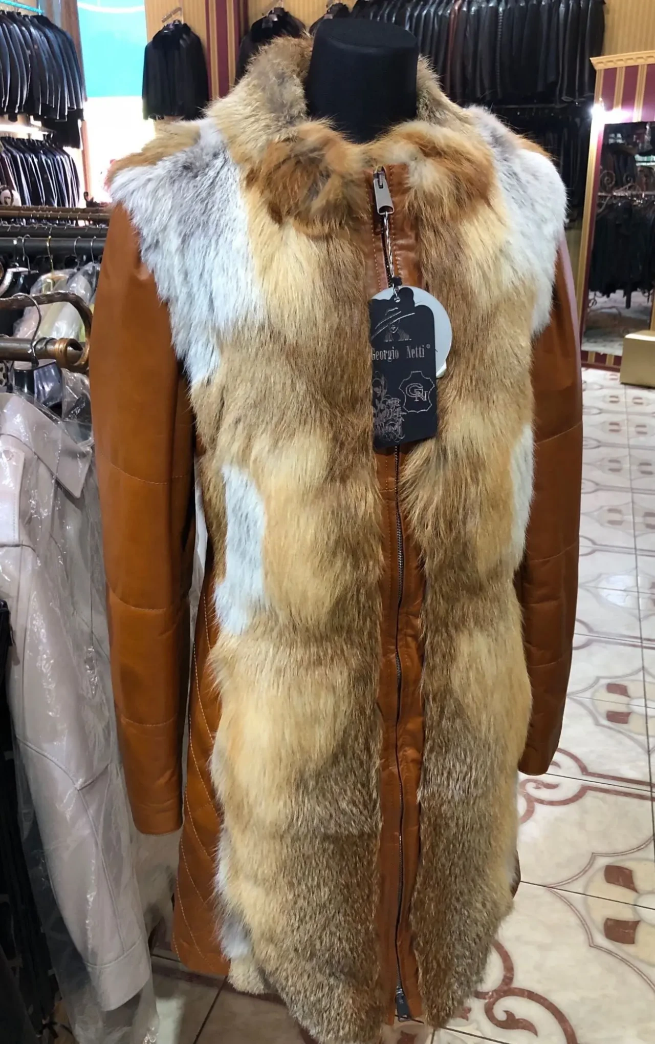 Куртки шкіряні з хутром,рукав,капюшон зйомні 5