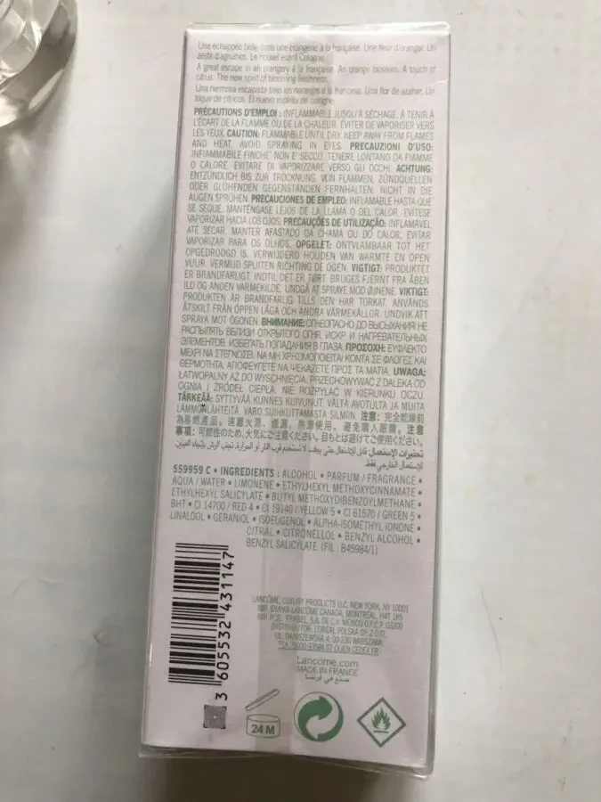 Туалетная вода Lancome O de Lorangerie 75 ml. Редкость 4