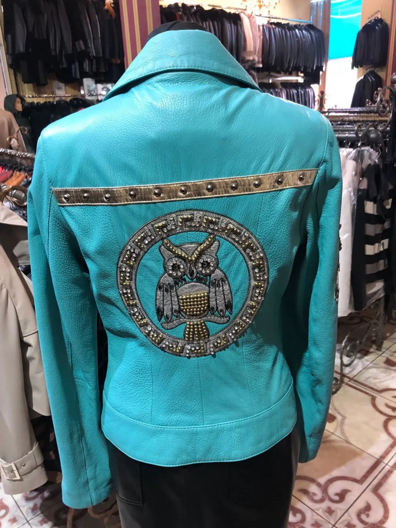 Італійська шкіряна куртка ексклюзив 4