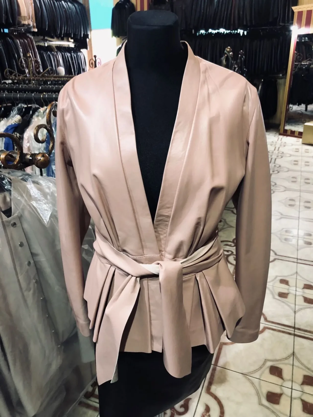 Шкіряна куртка,пояс 2