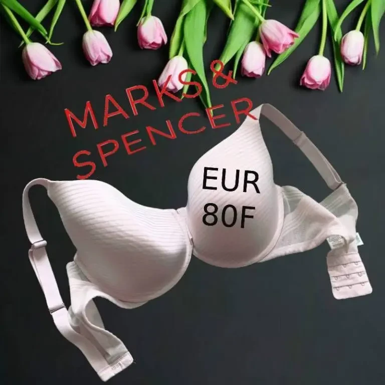 MS EUR 80F Бюстгальтер бесшовный косточка поролон св. розовый