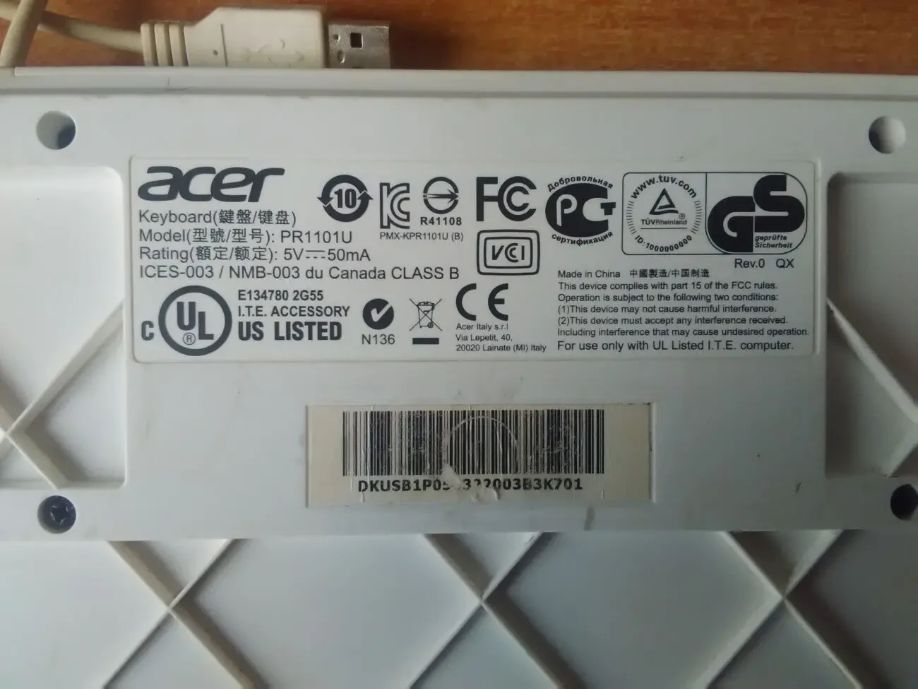 Біла клавіатура пк Acer - 5 DVD - дисків з фільмами. 6