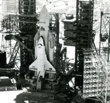 Фото космічної системи Буран-Энергія перед стартом на Космодр Байконур