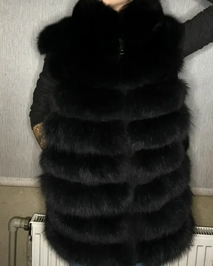 Шуба трансформер, натуральный песец 4