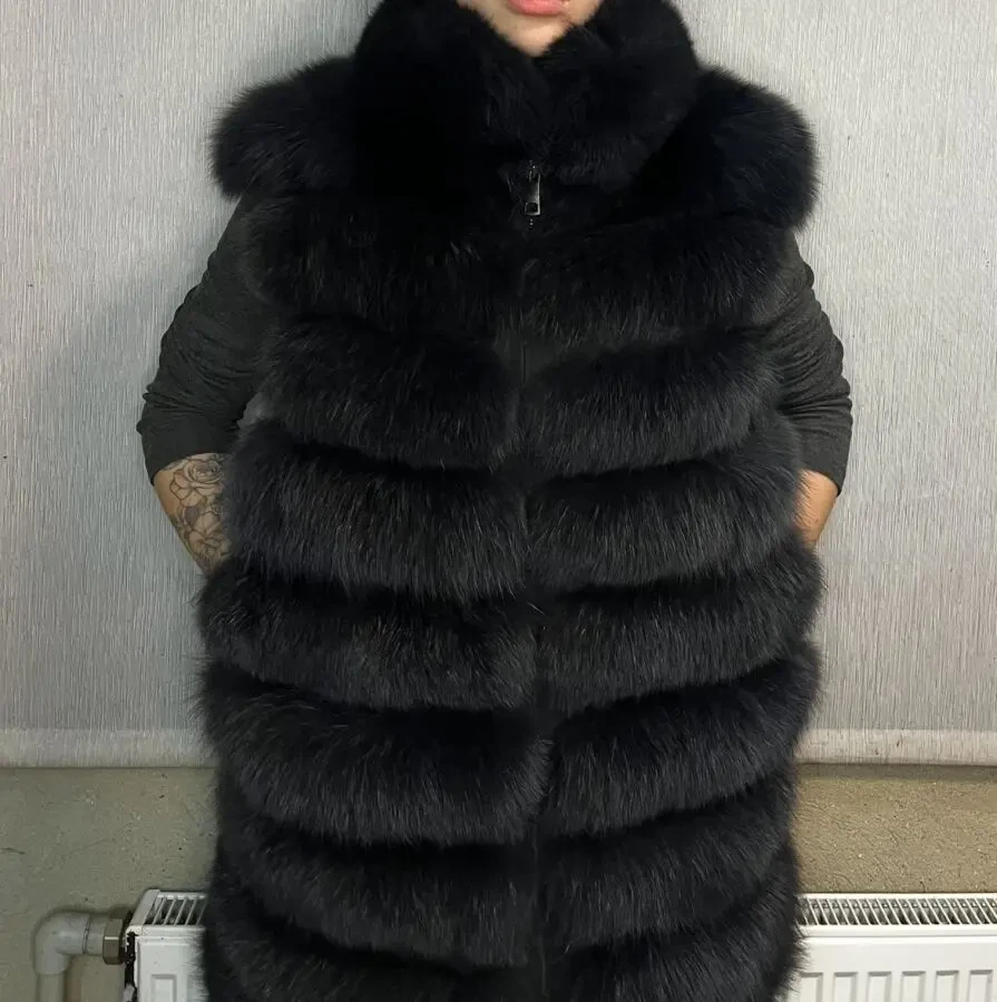 Шуба трансформер, натуральный песец 5