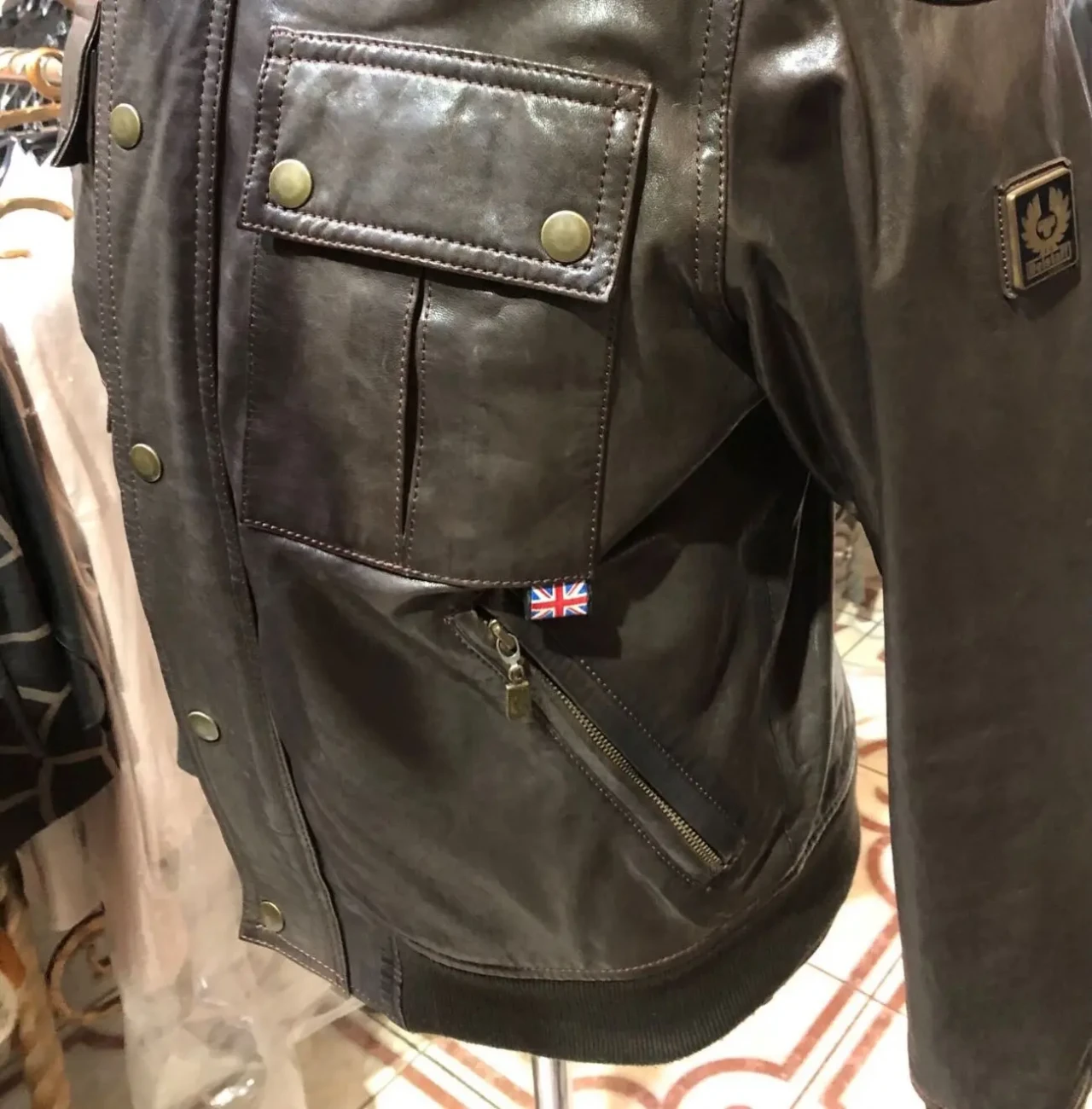 Belstaff шкіряна куртка оригінал,італія 2