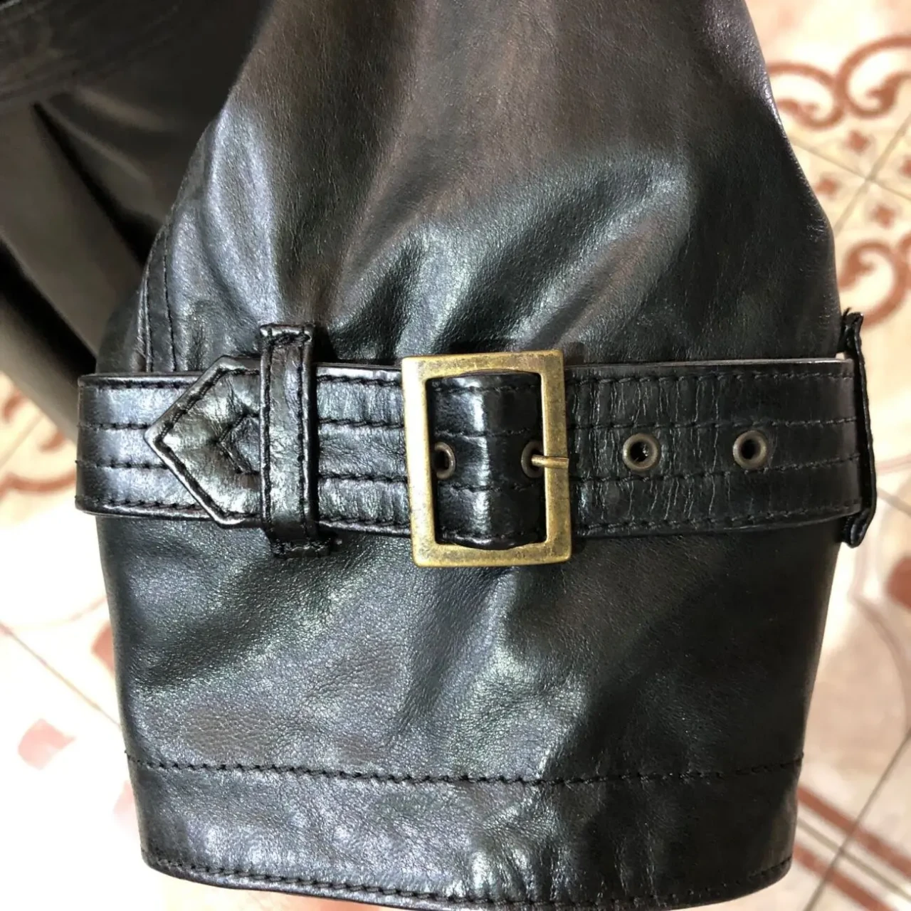 Шкіряний чоловічий плащ,тренч Італія 3