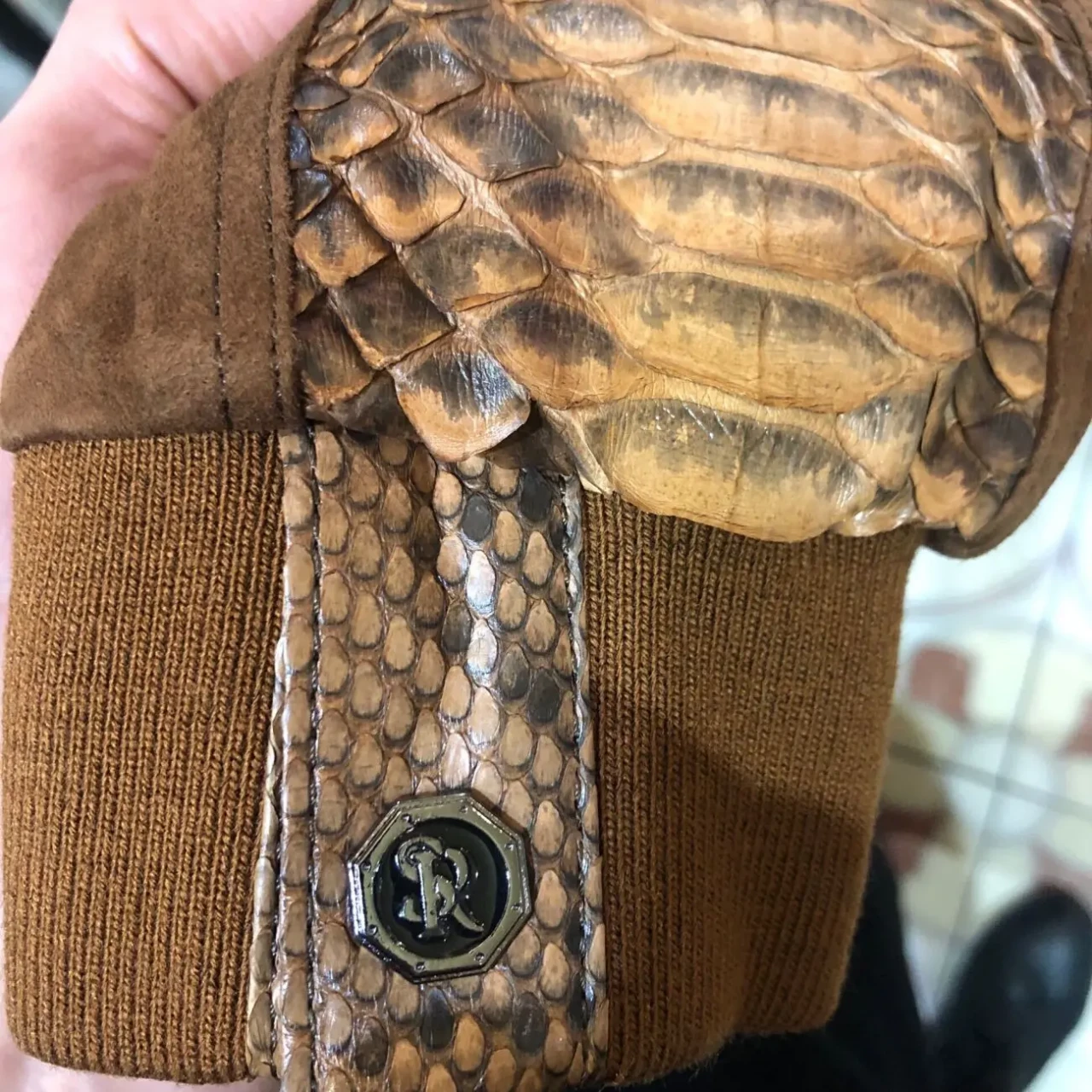 Куртка замш Stefano Ricci,з натур.пітоном 4