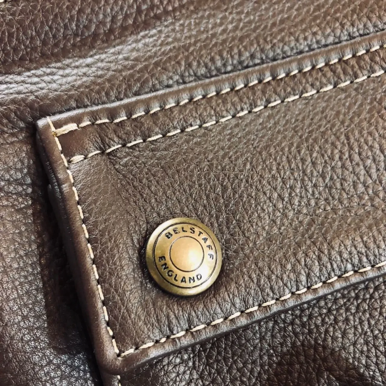 Сумка через плече Belstaff шкіра джамбо, 3