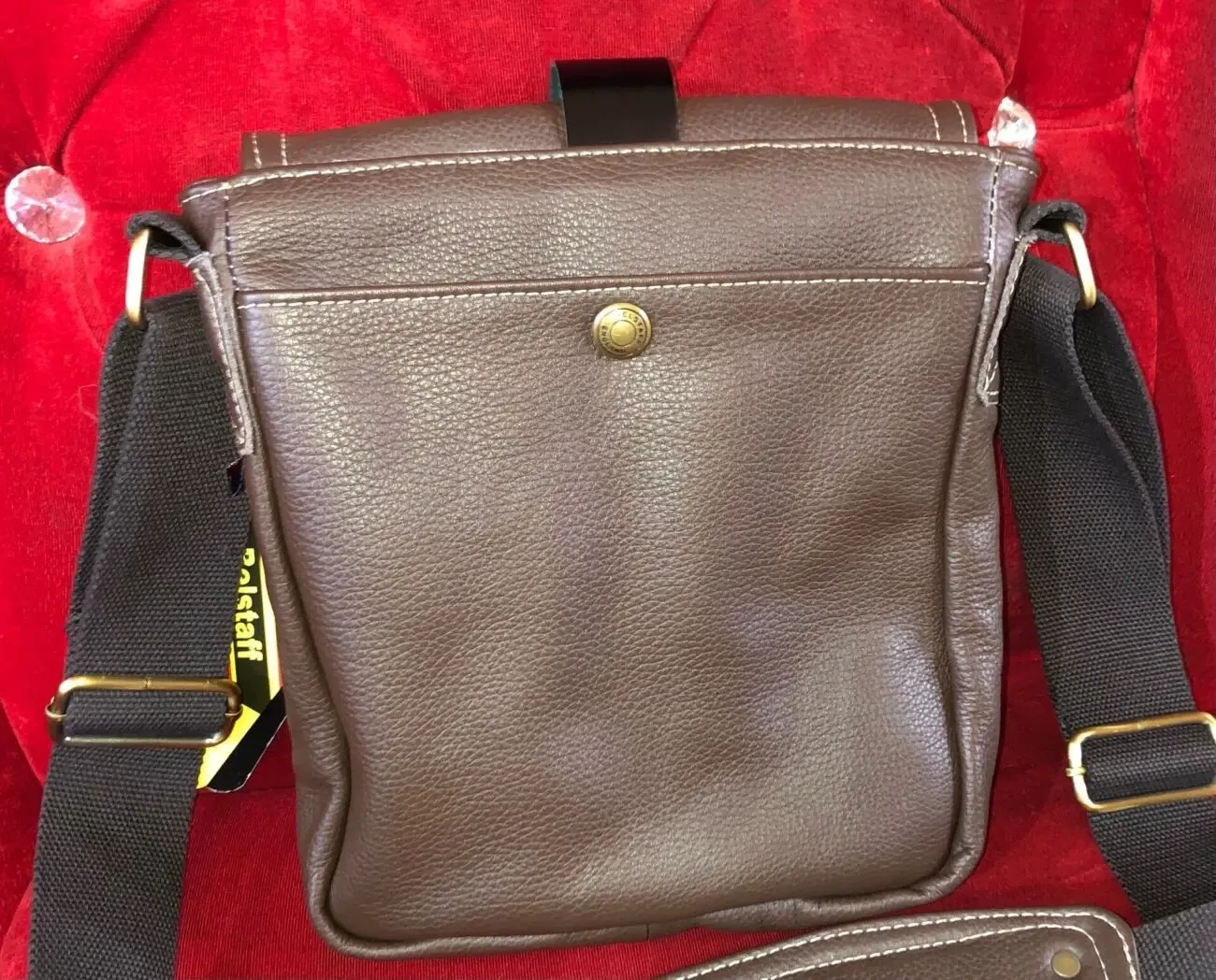 Сумка через плече Belstaff шкіра джамбо, 4