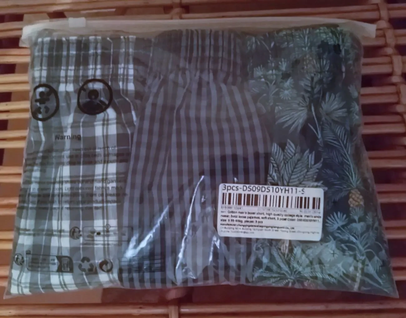 Комплект мужских трусов лёгкий хлопок разноцветных