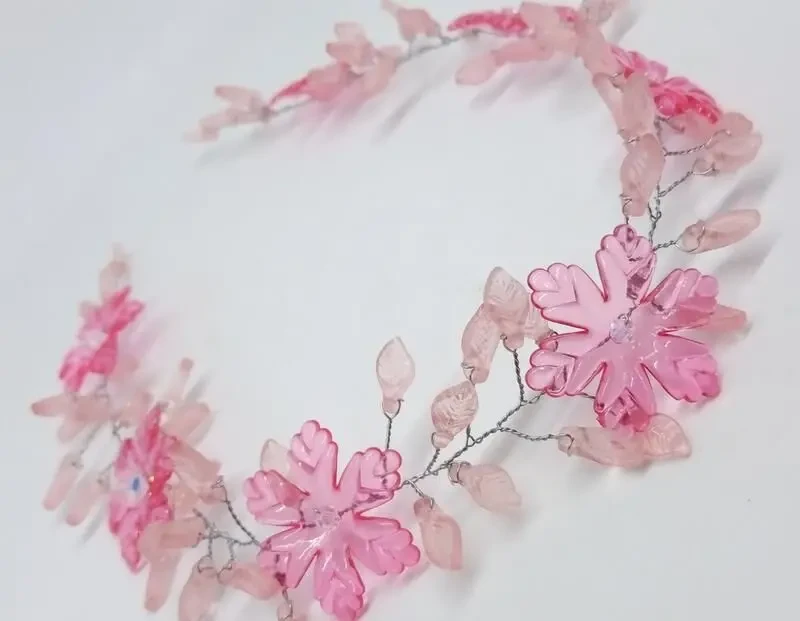 Прикраса для волосся, діадема, віночок. довжина 30 см ширина 2,5 см. 4