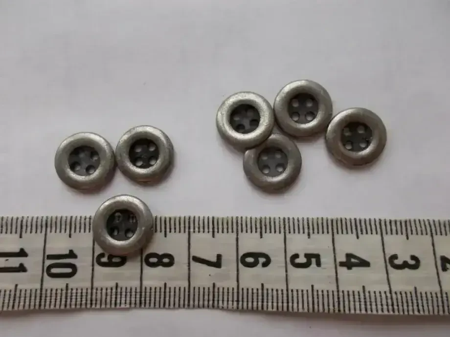 Пуговицы металл, прочные, 7 штук, д 12 мм 3