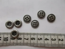 Пуговицы металл, прочные, 7 штук, д 12 мм