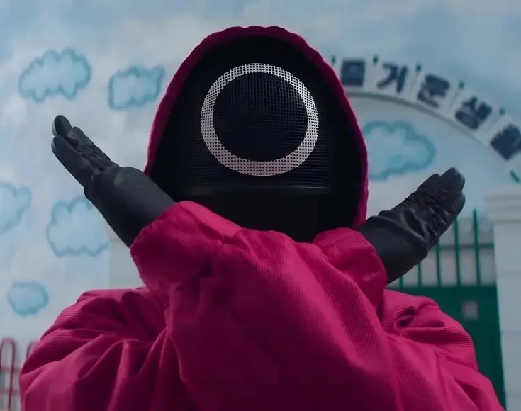 Маска Игра в кальмара Круг новая супер качество аутентичная squid game 3