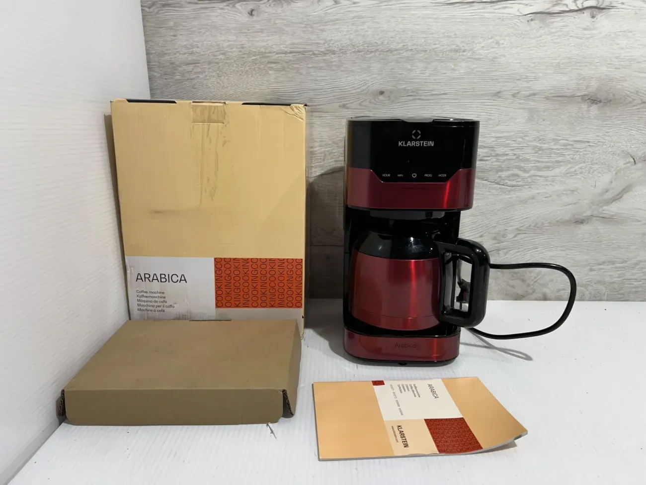 Кавоварка Klarstein Arabica Red Німеччина модель 10035588 3