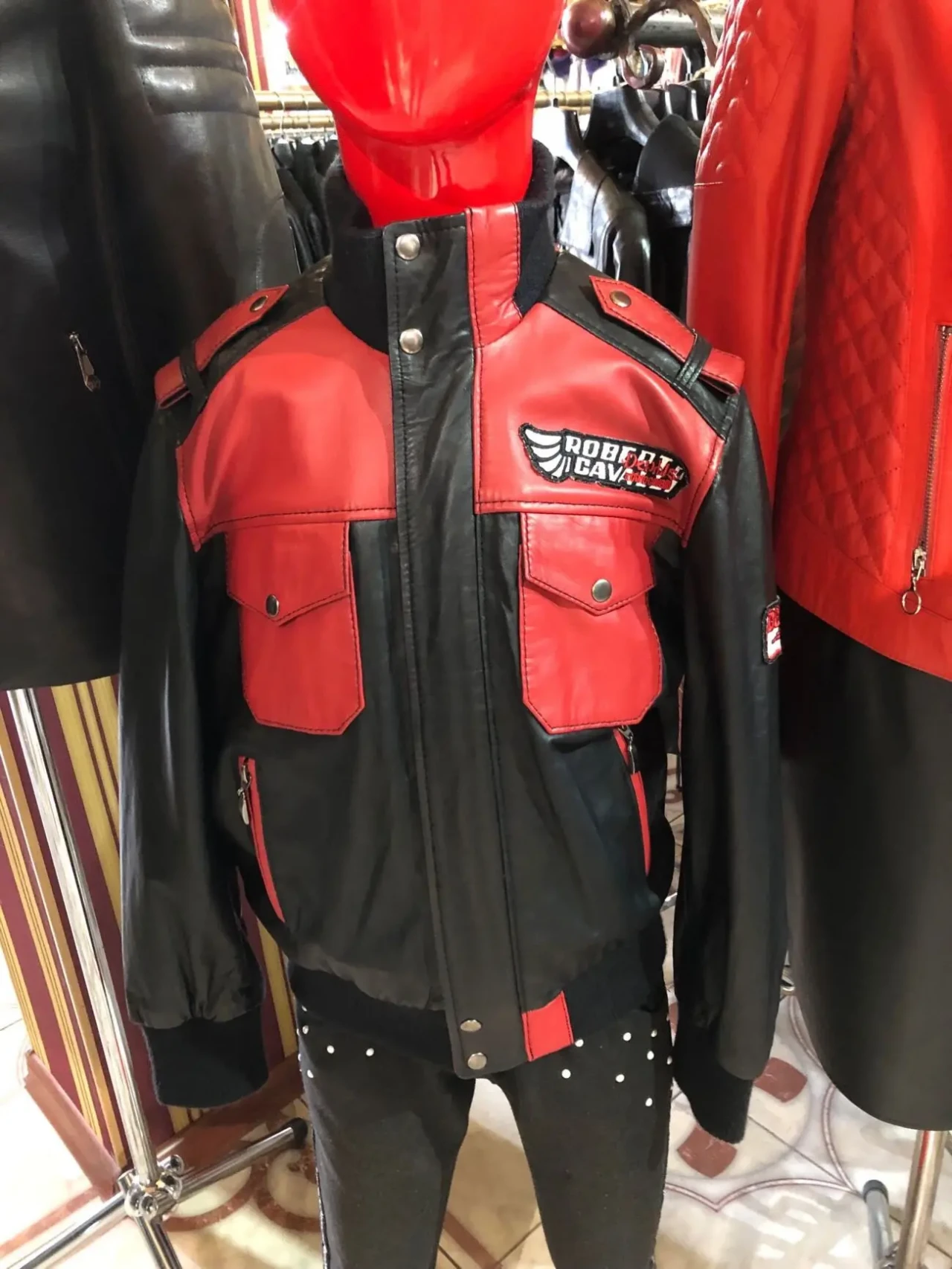 Бомбер дитячий шкіряний,натуральний