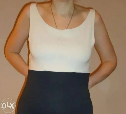 Милое платье сарафан из плотного трикотажа- PROMOD (Франция), р. 46 2