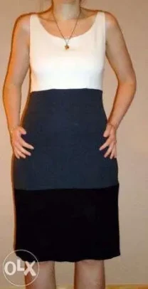 Милое платье сарафан из плотного трикотажа- PROMOD (Франция), р. 46