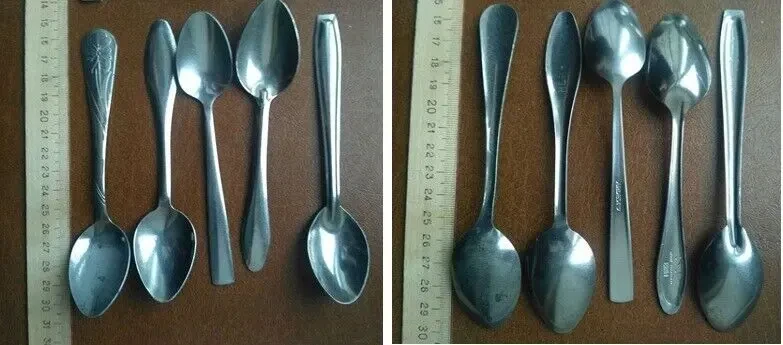 Ложка Ложки чайные сталь нержавейка разный рисунок экологически чист 9