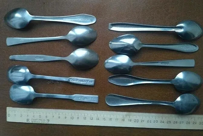 Ложка Ложки чайные сталь нержавейка разный рисунок экологически чист 7