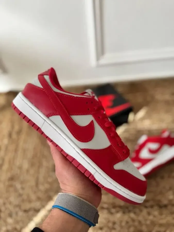 Кросівки чоловічі Nike SB Dunk Low Red/White 3