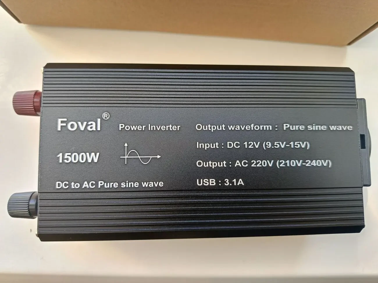 Інвертор Foval 12V-220 1500W-чиста синусоїда