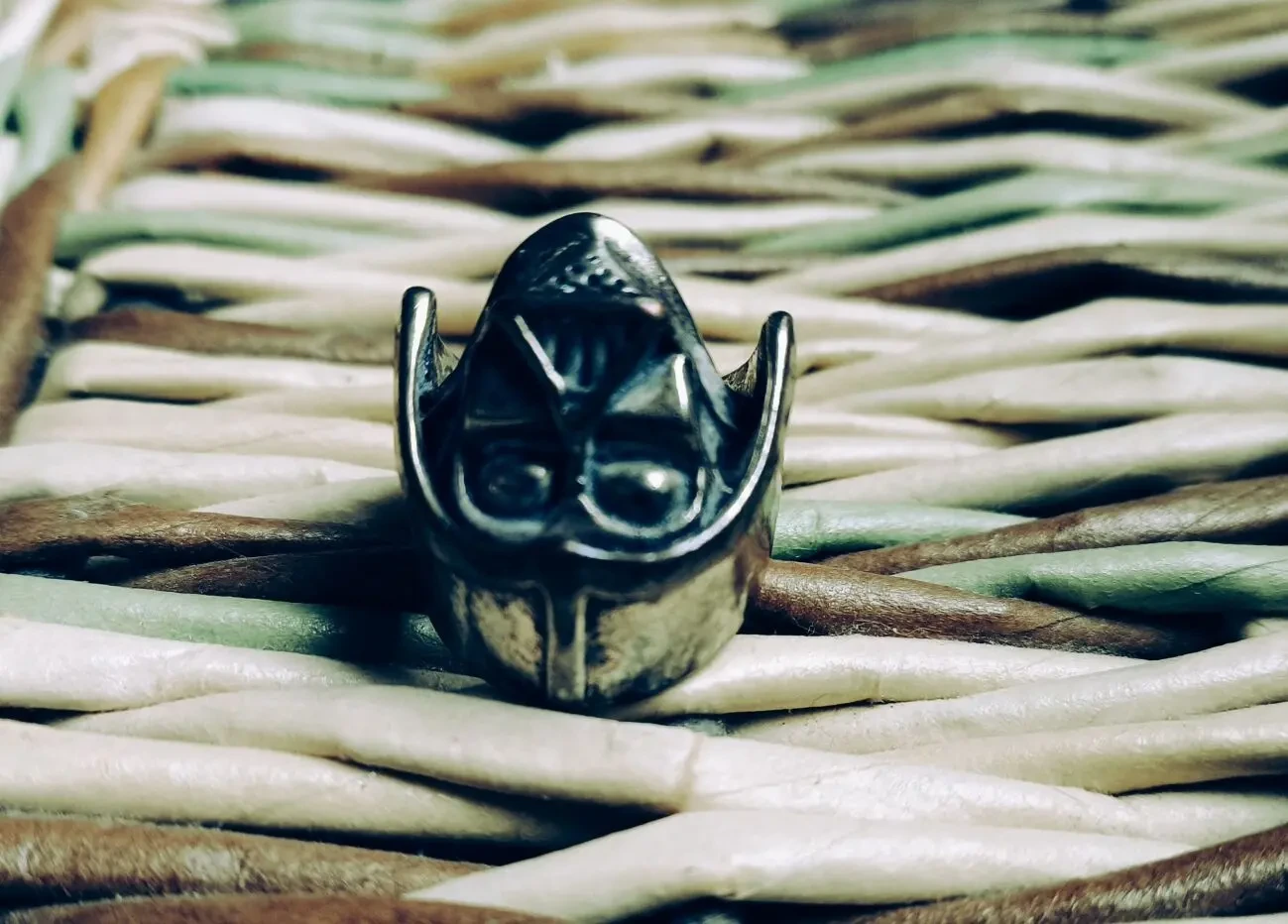 Кольцо Дарт Вейдер байкерское из нержавеющего сплава 8