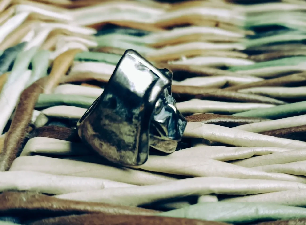 Кольцо Дарт Вейдер байкерское из нержавеющего сплава 4