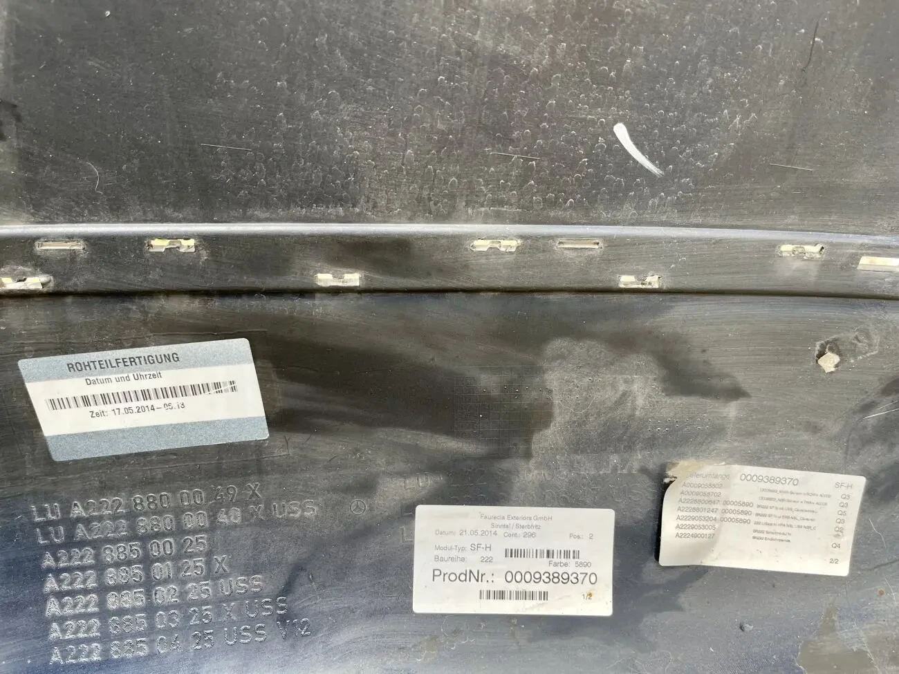 Задній Бампер Mercedes S-class W222 6