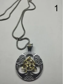 украшение на цепочки Двойной кельтский узел