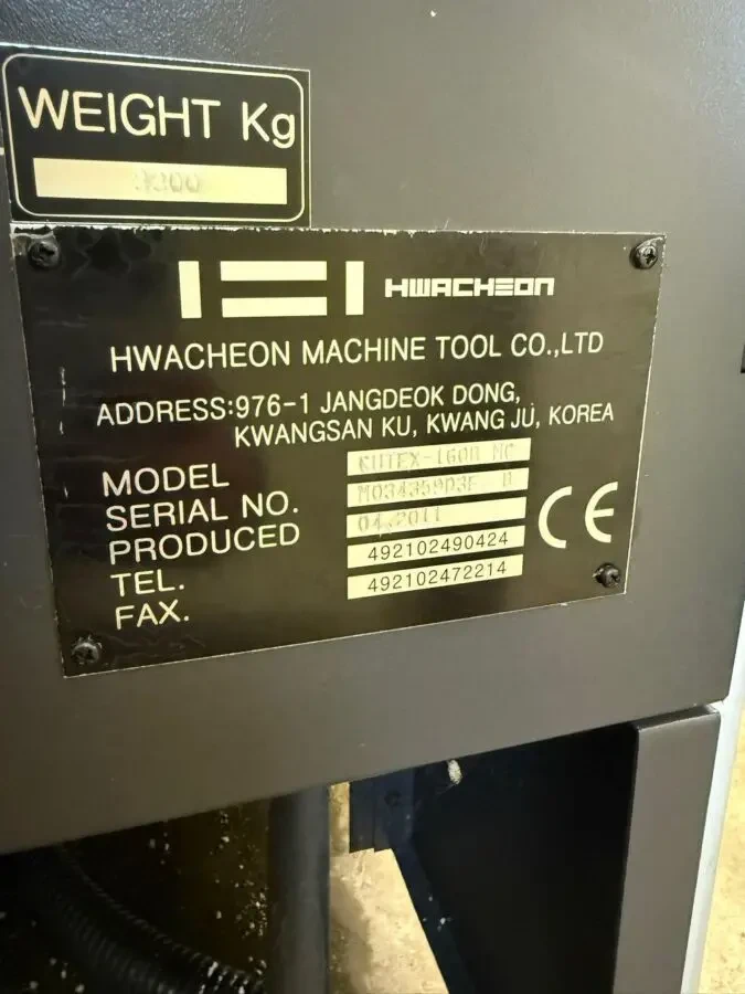 Токарний верстат з ЧПУ Hwacheon Cutex 160BMC з віссю С 9