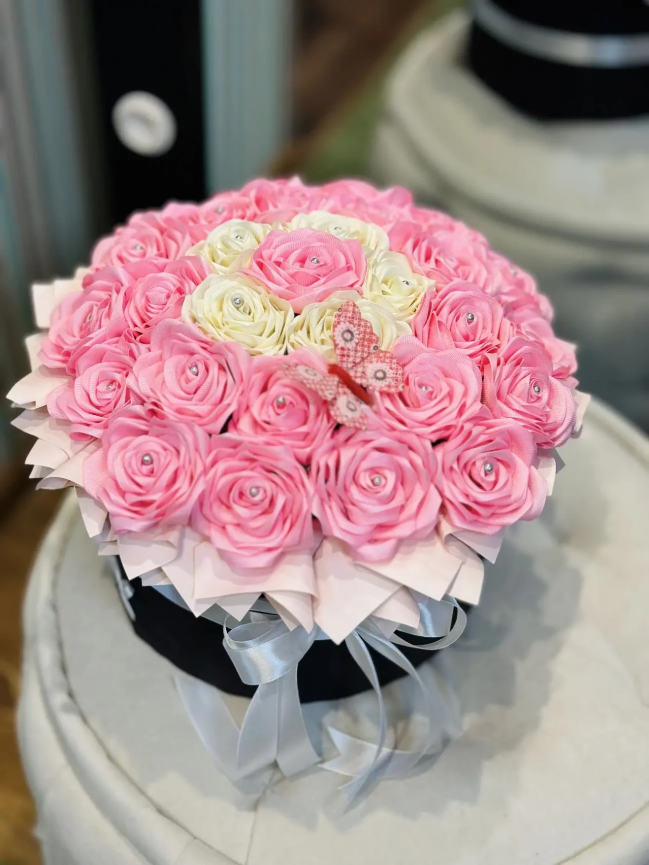 Делаю цветы из атласных лент 2