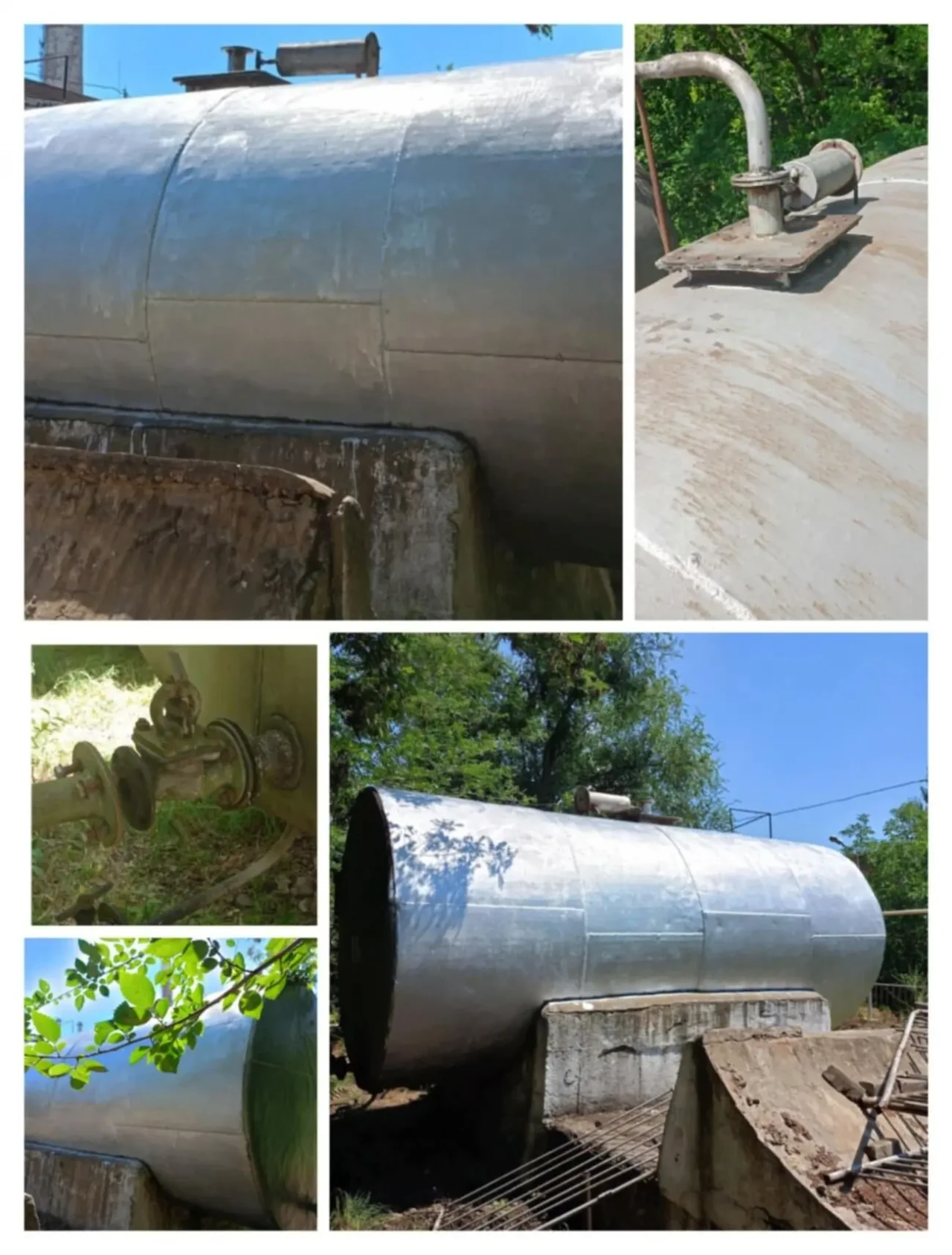 Ємність металічна горизонтальна 25,89м3 стінка 4-5мм 6