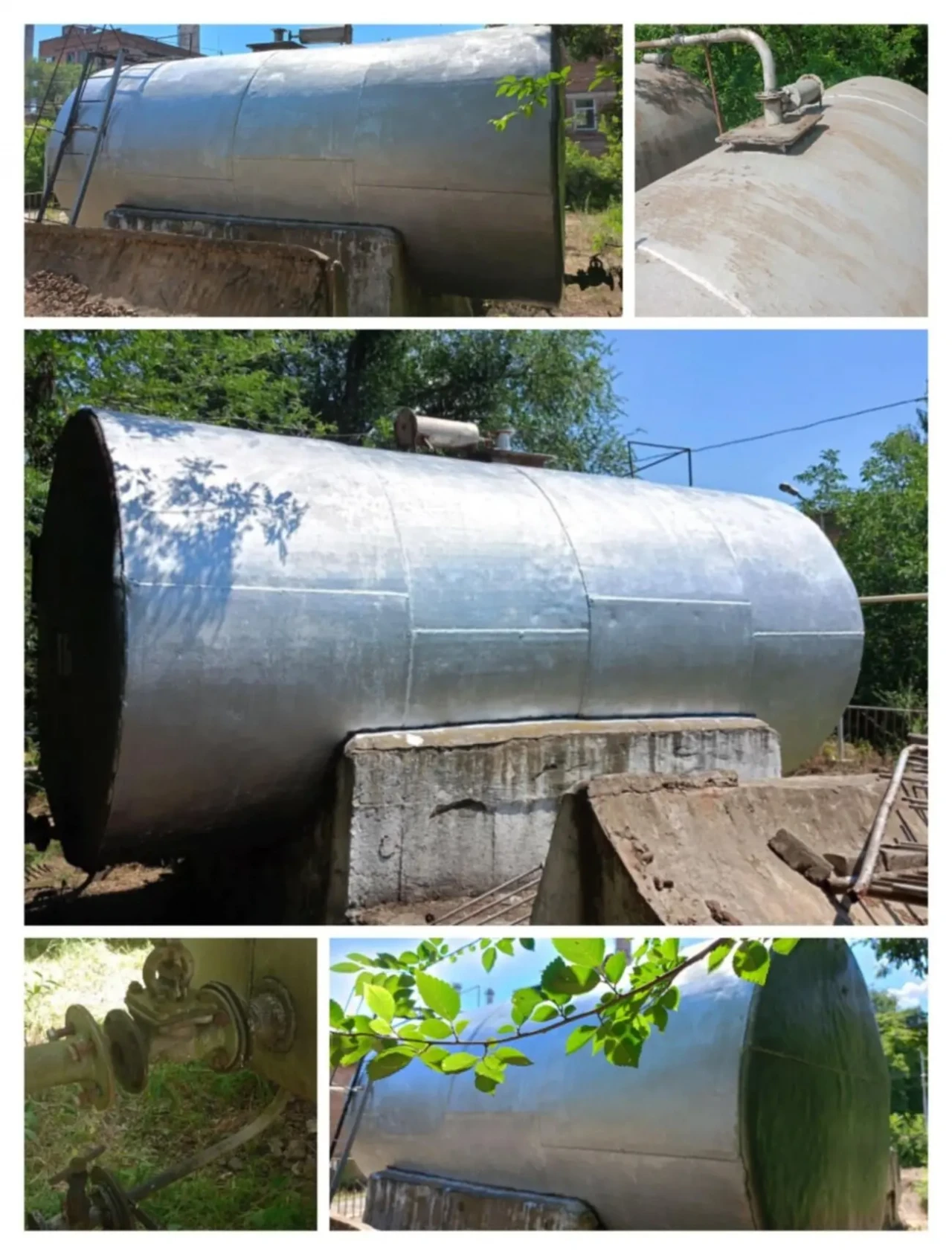 Ємність металічна горизонтальна 25,89м3 стінка 4-5мм 7