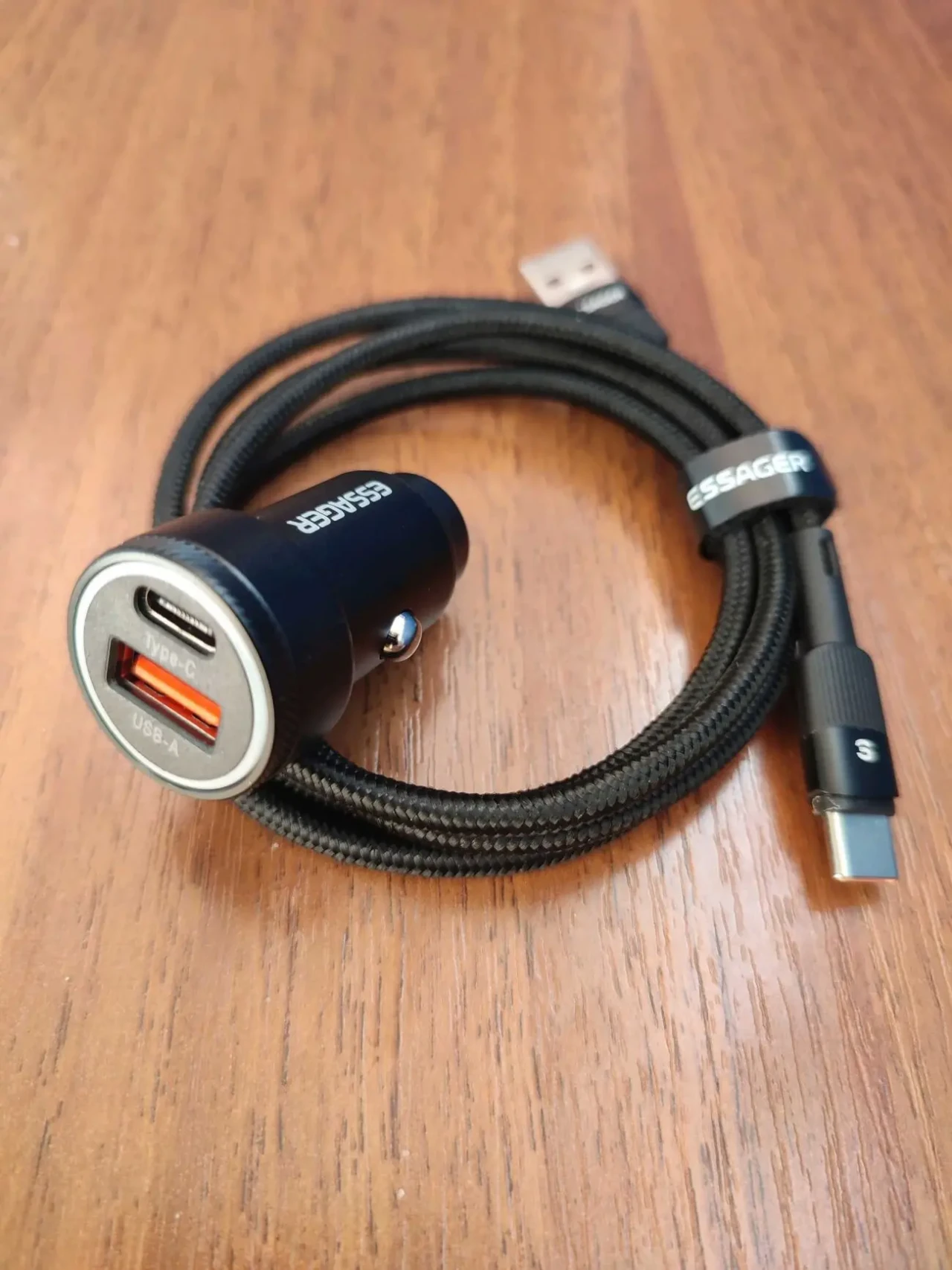 Автомобильное ЗУ Essager 54 Вт+кабель 1 метр 5