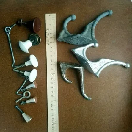 Инструмент ручки , крючки мебельные , для дома, дачи, разные, раритет 3