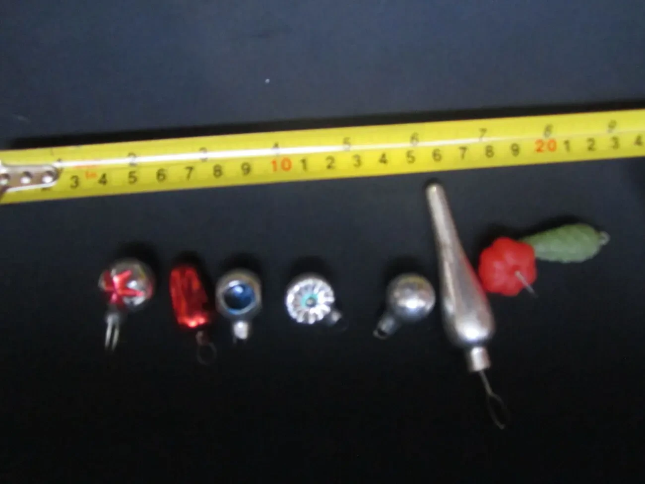 Елочные игрушки. 8 шт. Лот из чердака. 6