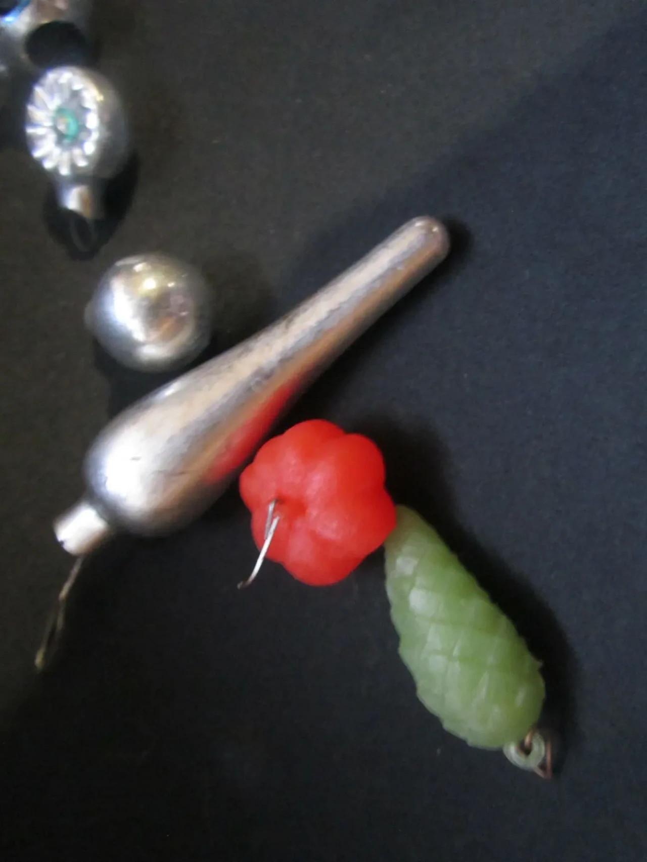 Елочные игрушки. 8 шт. Лот из чердака. 8