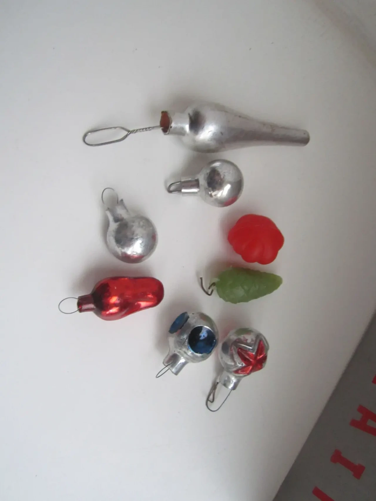 Елочные игрушки. 8 шт. Лот из чердака. 10