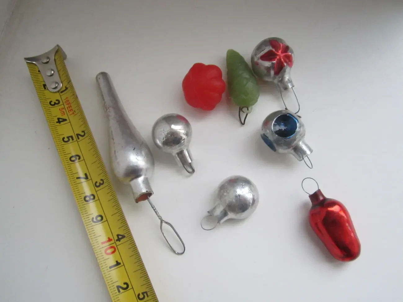 Елочные игрушки. 8 шт. Лот из чердака. 4